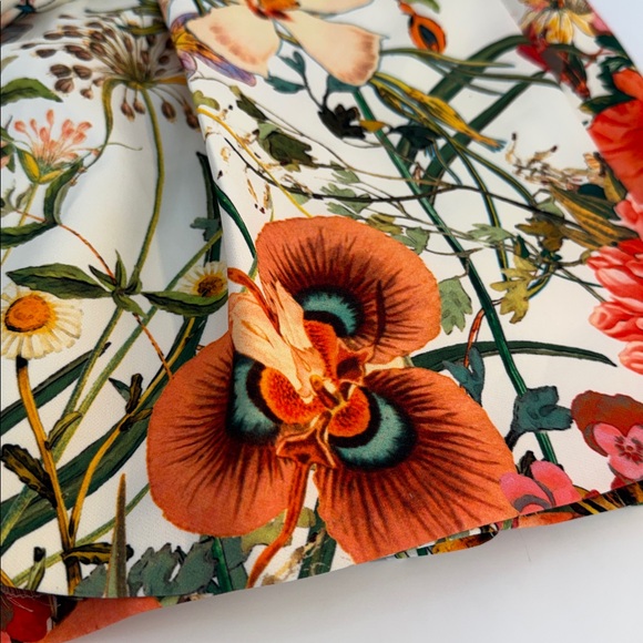 Zara Red and White A-Line Knee-Length Skirt Sz XS - Picture 5 of 15